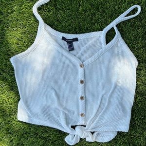 Women’s button-down tank top; size: medium